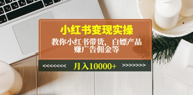 小红书变现实操：教你小红书带货，白嫖产品，赚广告佣金等，月入10000+-尖峰创圈资源站