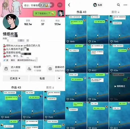 图片[2]-情感故事对话号教学，手机操作，吸粉能力超强的起号思路，值得学习-臭虾米网