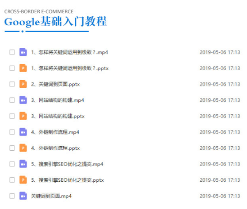 GOOGLE营销推广教程，外贸培训推广谷歌视频课程，谷歌广告营销推广-尖峰创圈资源站